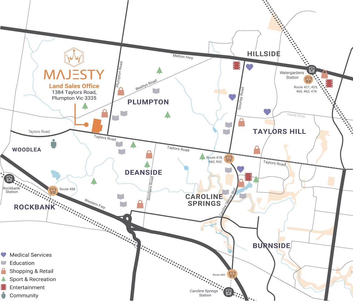 Majesty Plumpton Estate - Bonnie Brook Amenities Map